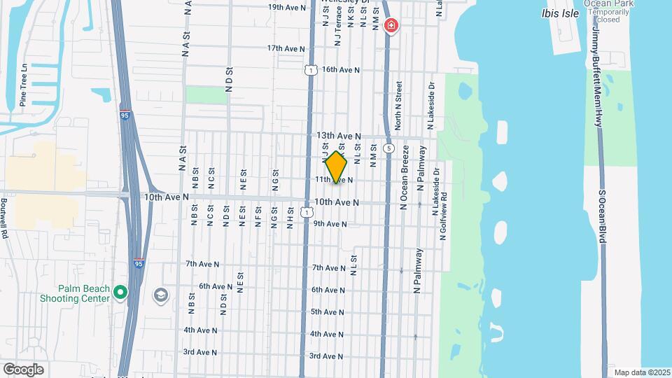 1019 N K St Map and Location Details