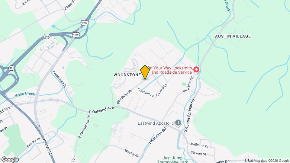 606 Pine Ridge Rd Map and Location Details