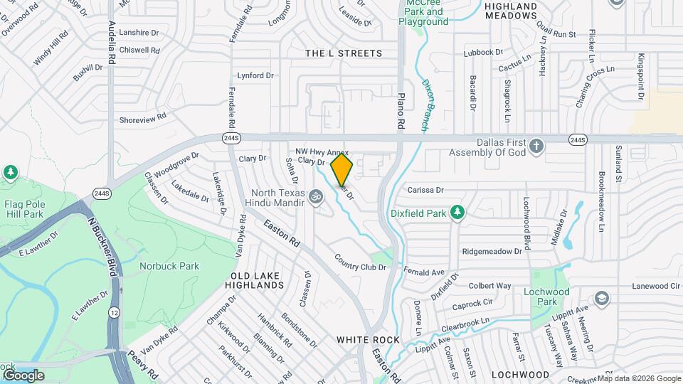 8331 Lullwater Dr Map and Location Details