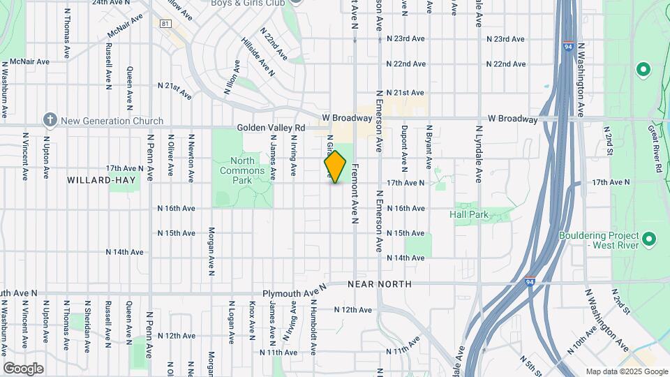 1622 N Girard Ave-Unit -2 Map and Location Details