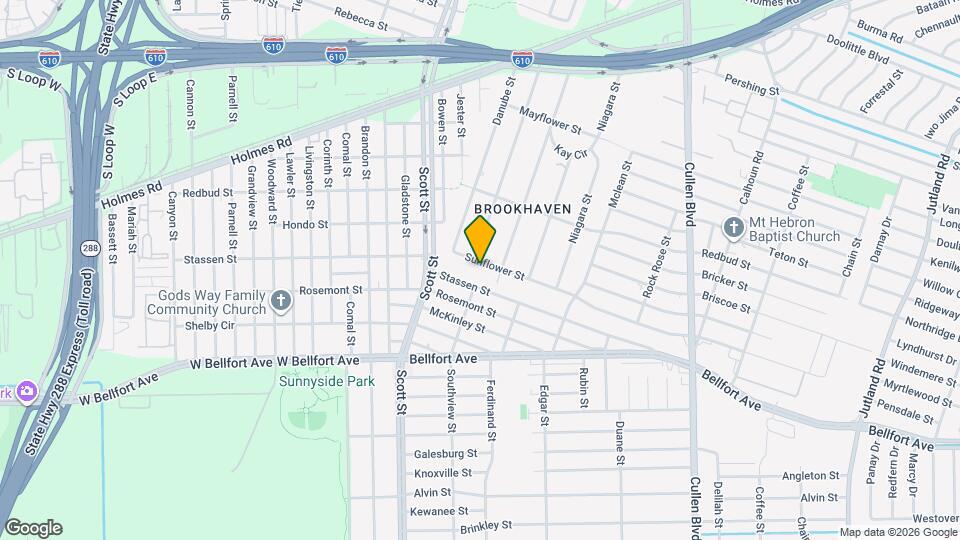 4118 Sunflower St Map and Location Details
