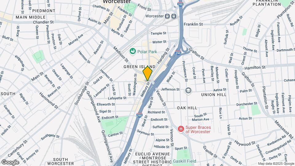 22 Millbury St Map and Location Details