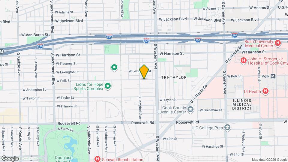 2445 W Polk St, Unit 3 Map and Location Details