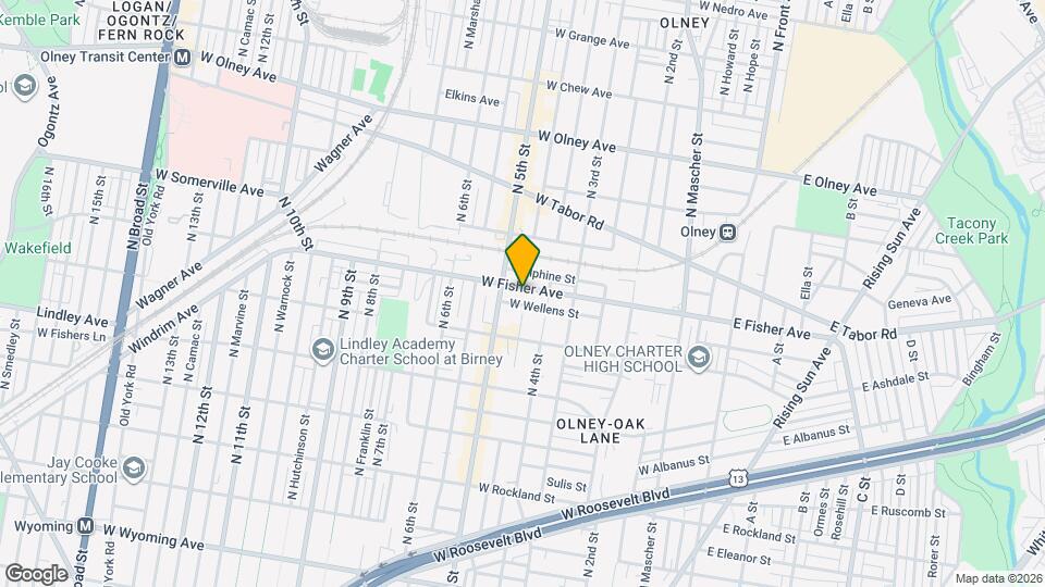 434 W Fisher Ave, Unit 0100 Map and Location Details