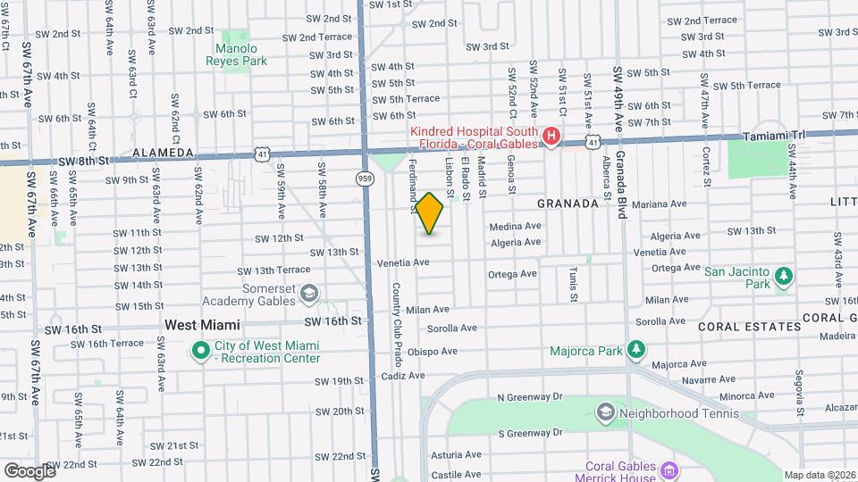 1431 Algeria Ave Map and Location Details