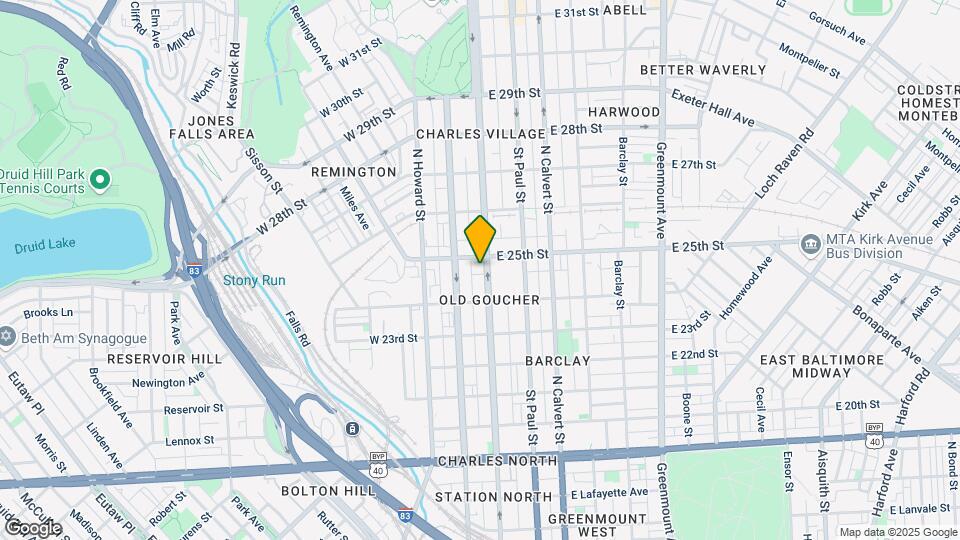 2436 N Charles St Map and Location Details