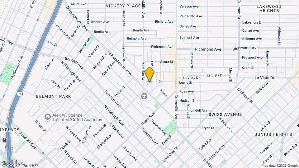 1825 Euclid Ave Map and Location Details