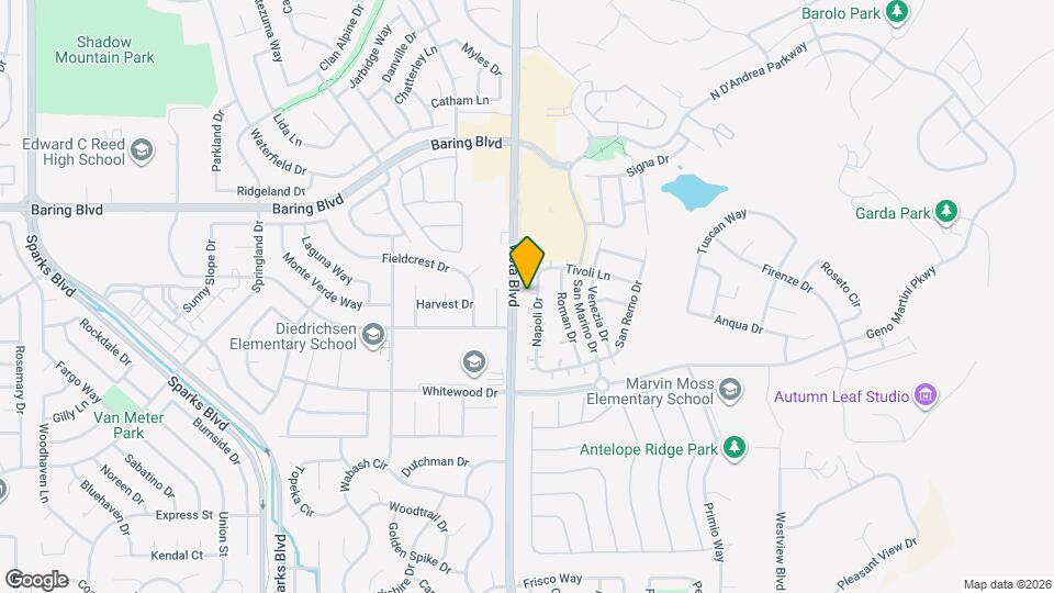 2521 Napoli Dr Map and Location Details