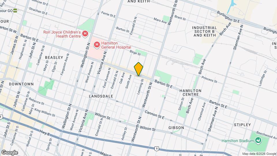 410 Barton St E Map and Location Details