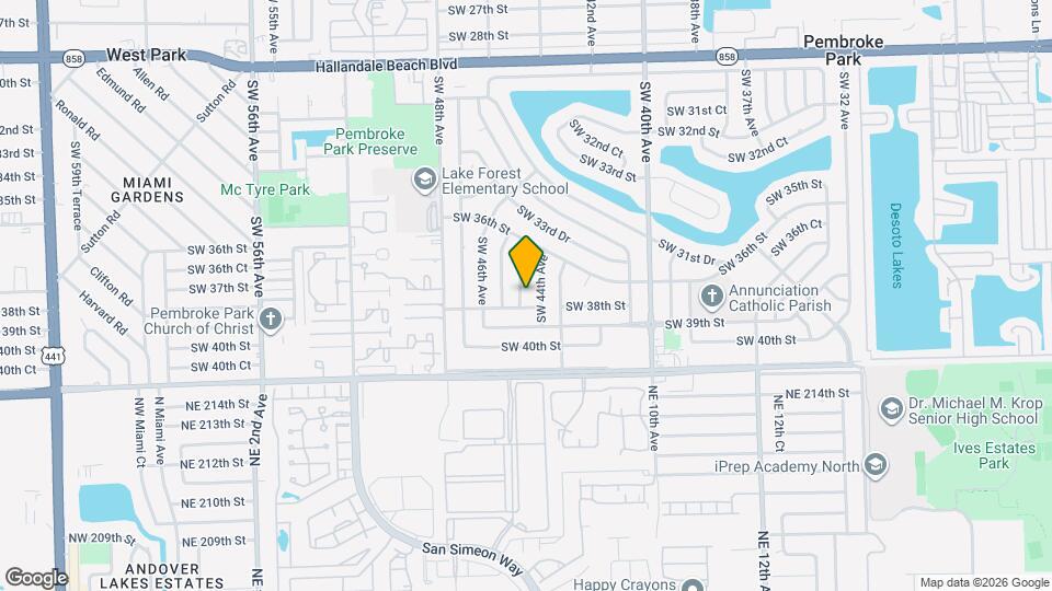 3761 SW 45th Ave Map and Location Details