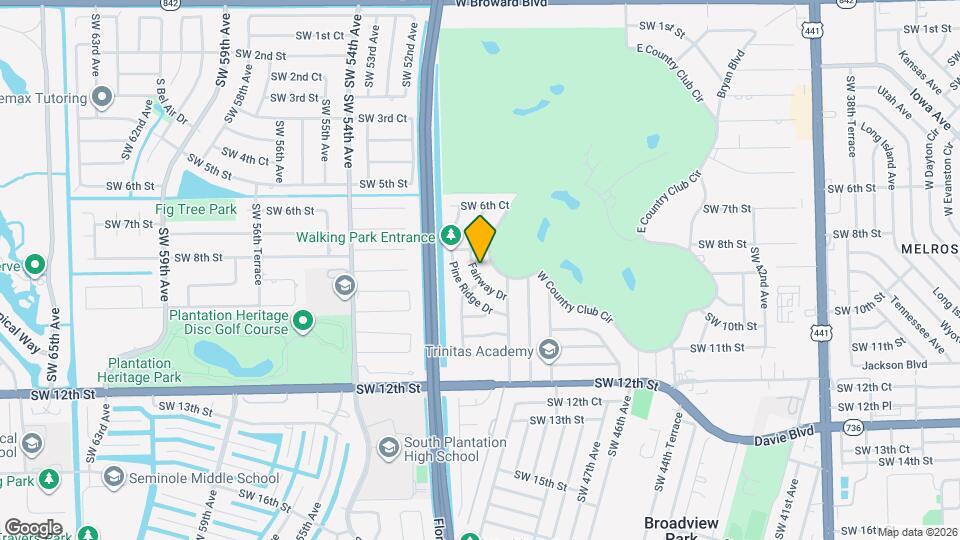 838 Fairway Dr Map and Location Details