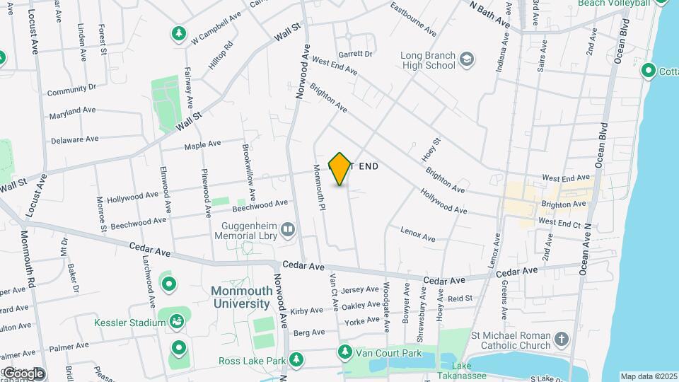 634 Westwood Ave Map and Location Details