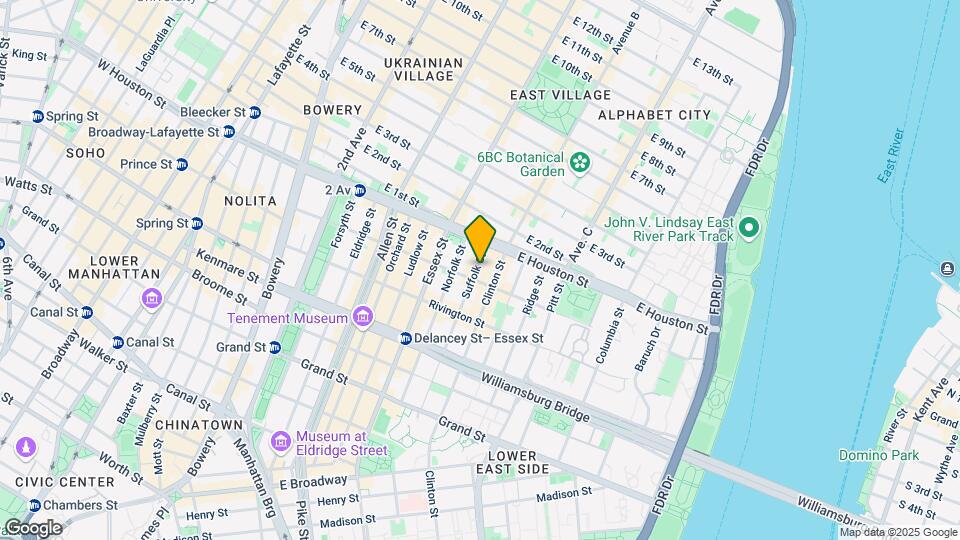 168 Suffolk St Map and Location Details