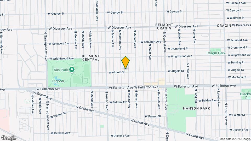5838 W Altgeld St Map and Location Details