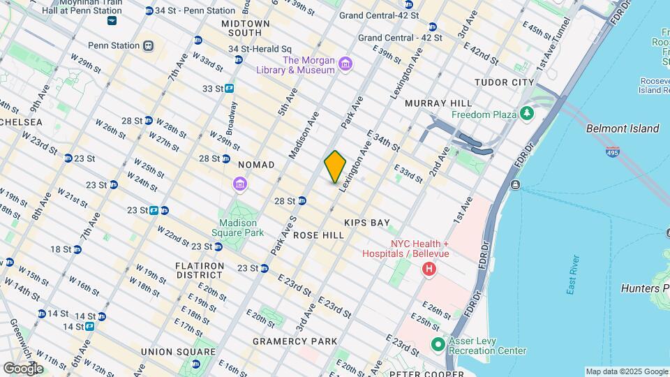 130 E 30th St Map and Location Details