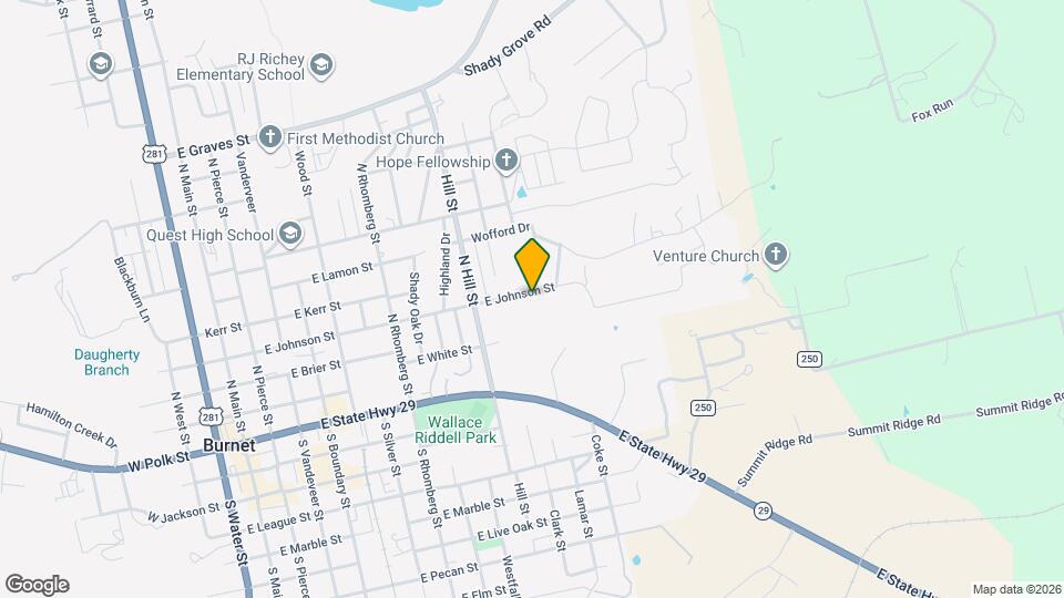 1105 E Johnson St Map and Location Details