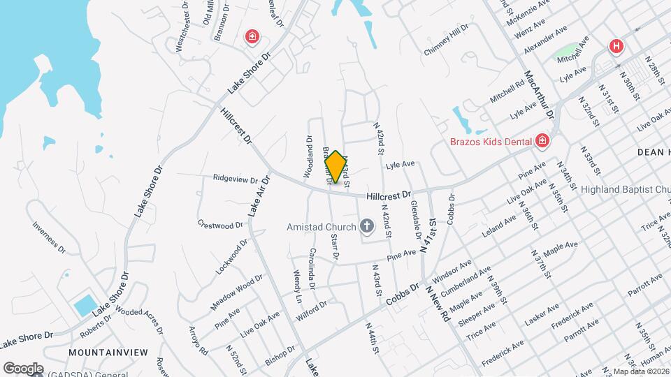 2701 Braemar Dr Map and Location Details