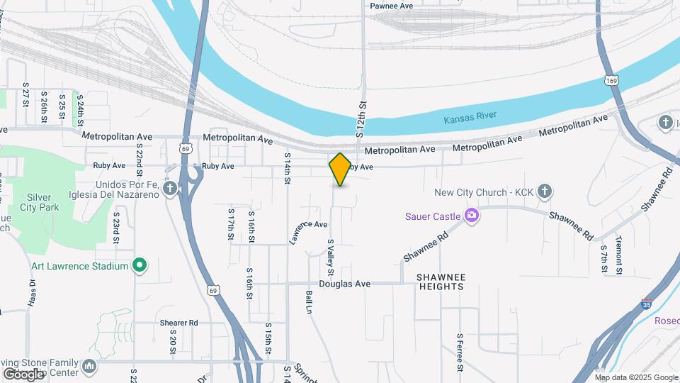 1631 S Valley St Map and Location Details
