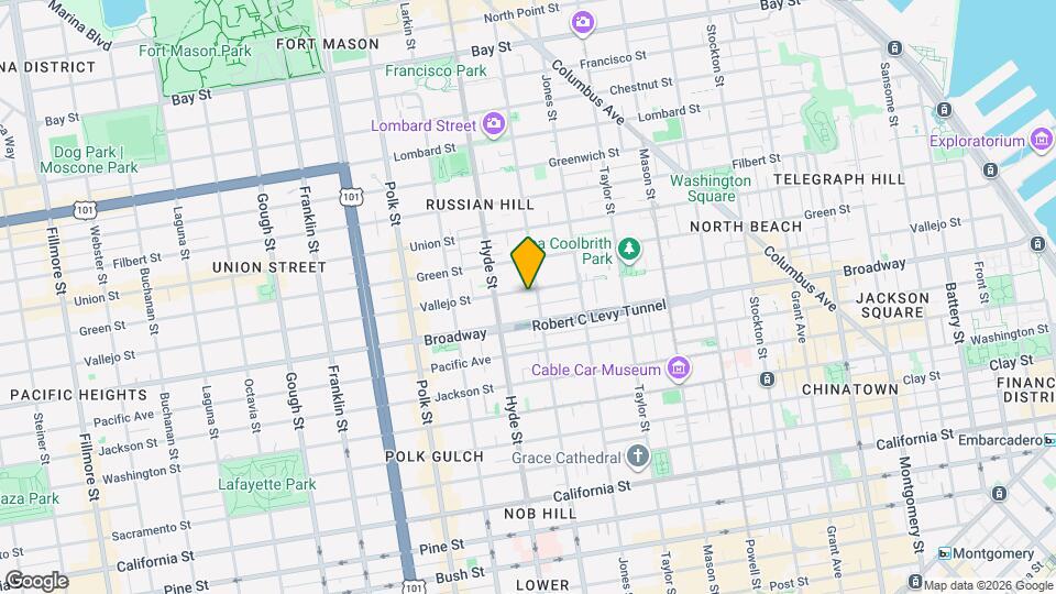 1219 Vallejo St Map and Location Details