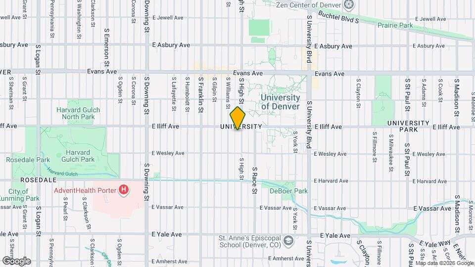 2321 S High St Map and Location Details