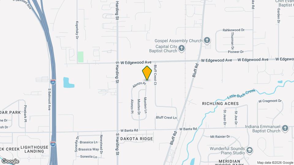 1346 Alonzo Pl Map and Location Details