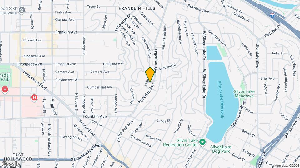 2119 Hyperion Ave Mapa y Detalles de la Ubicación