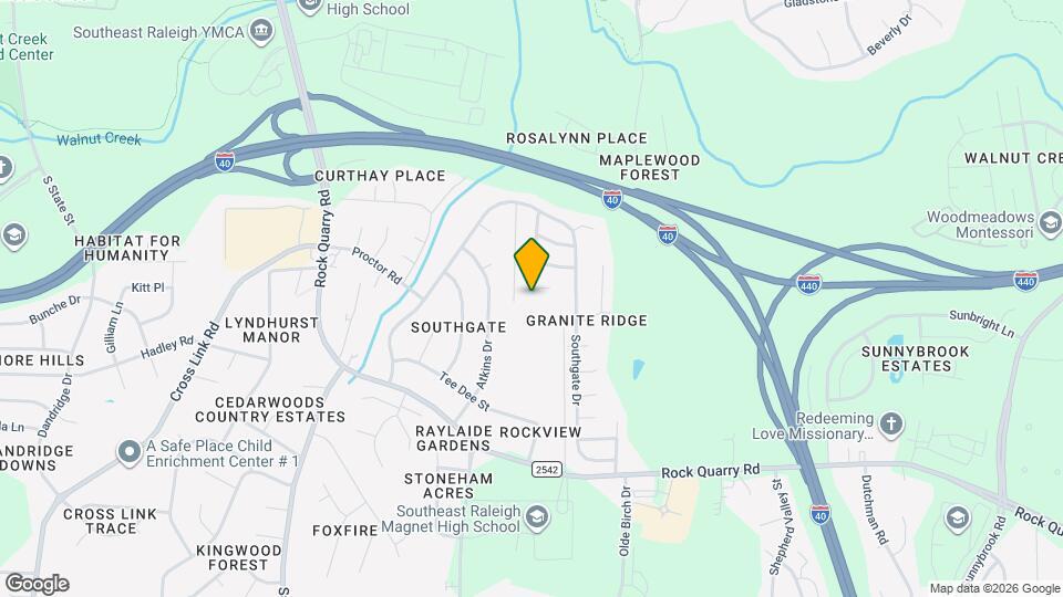 2032 Cartier Ruby Ln, Unit Raleigh house Mapa y Detalles de la Ubicación