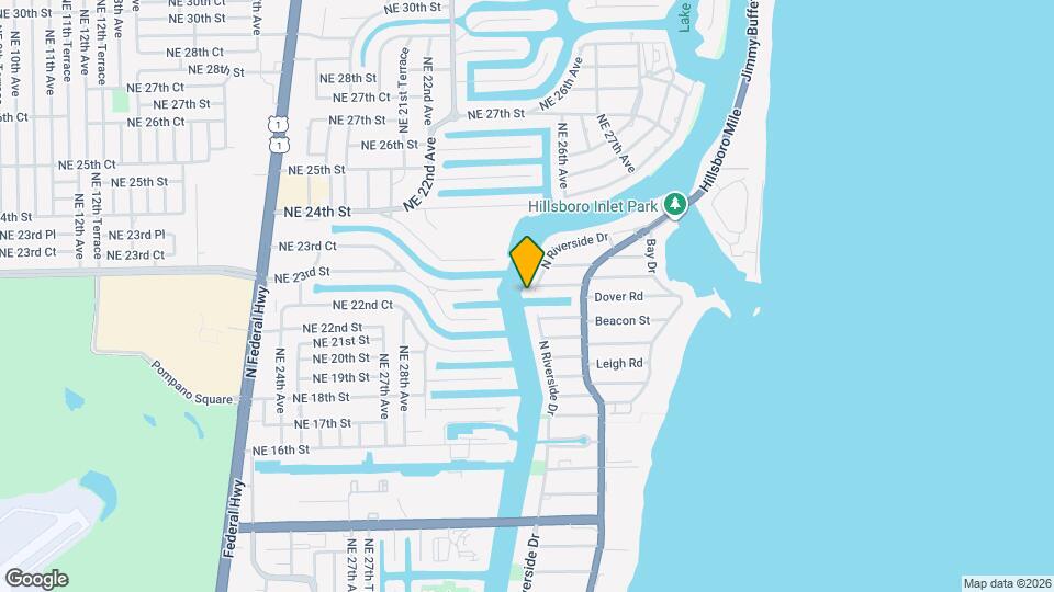 2305 N Riverside Dr Map and Location Details