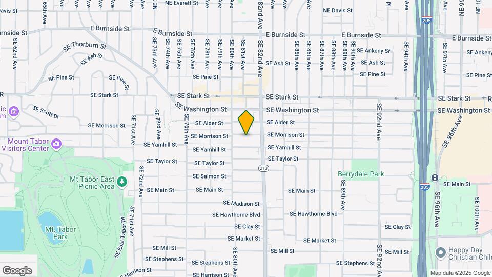 8052 SE Morrison St Map and Location Details