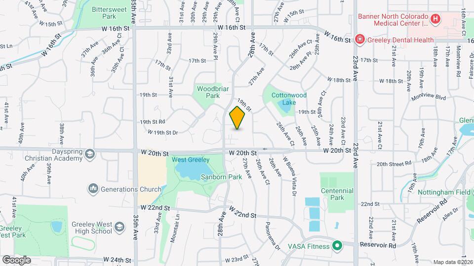 2707 W 19th St Dr Map and Location Details