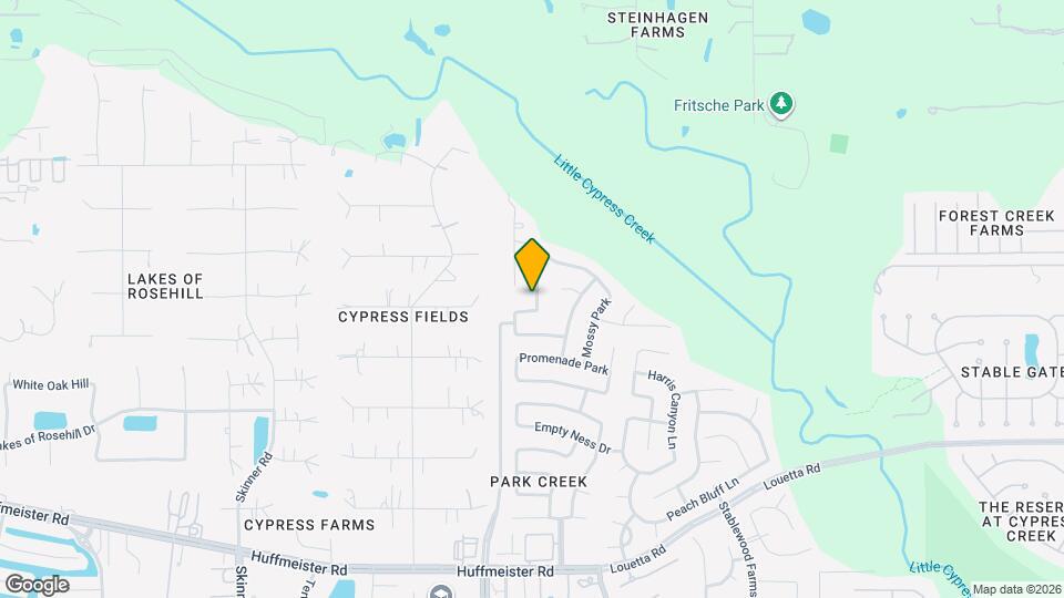 15615 Whispering Green Dr Map and Location Details