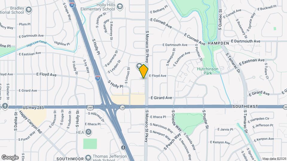 3305 S Monaco St Pkwy Map and Location Details