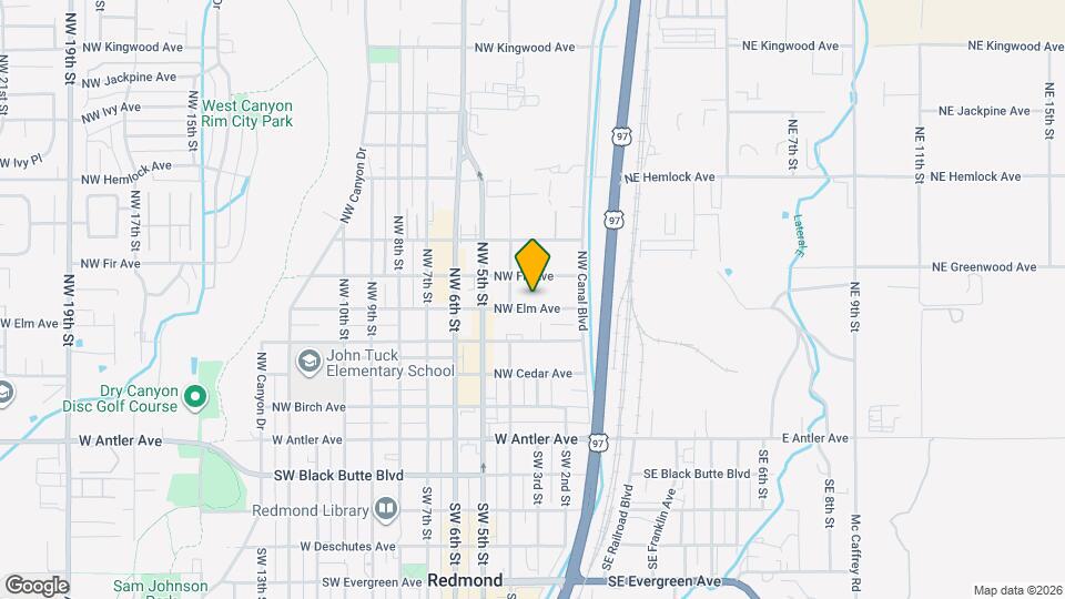 307 NW Elm Ave Map and Location Details