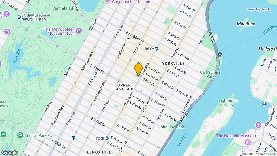 1557 Second Ave Mapa y Detalles de la Ubicación