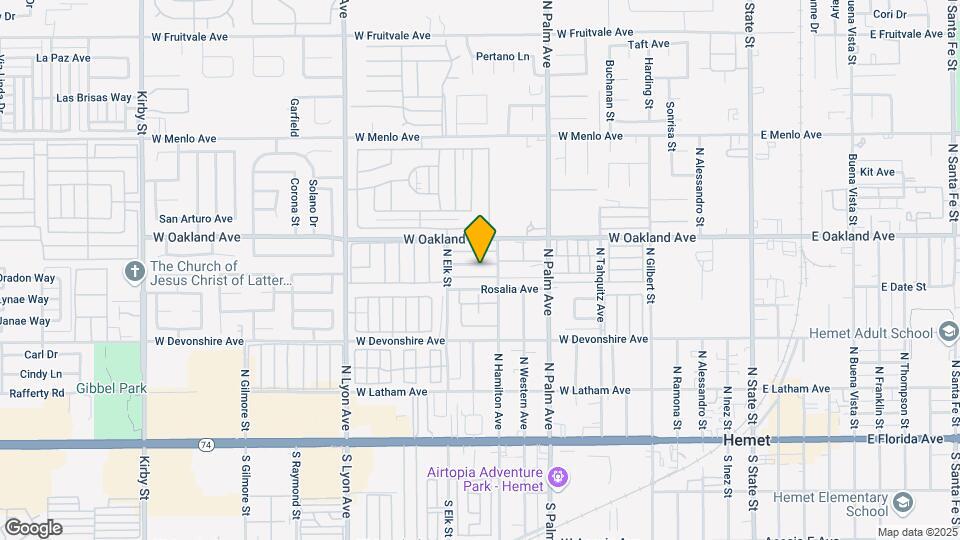 1175 W Valencia Ave Map and Location Details