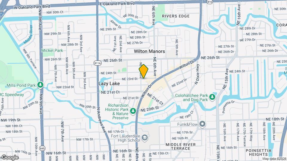 508 NE 23rd St, Unit 508 NE 23rd Street Wilton Manors Florida Map and Location Details