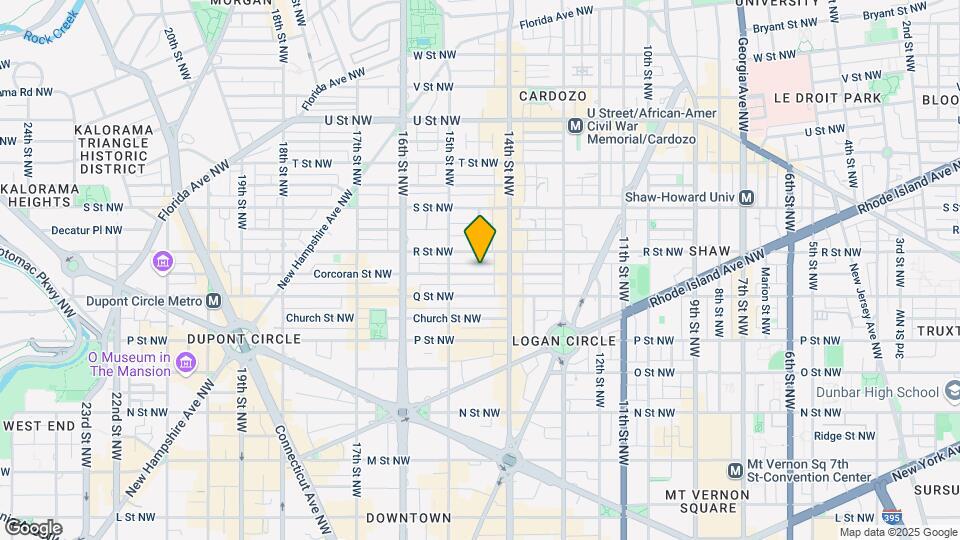 1429 Corcoran St NW, Unit 2 Map and Location Details