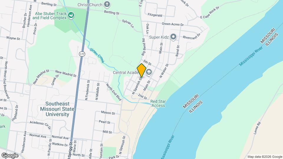 1216 N Spanish St Map and Location Details