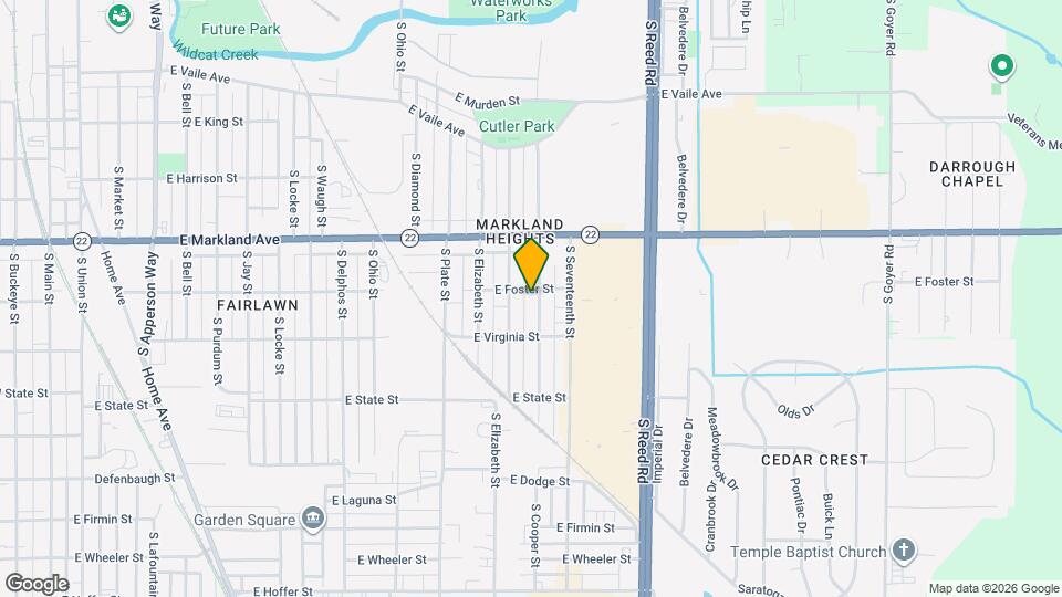 1103 S Cooper St, Unit A Map and Location Details