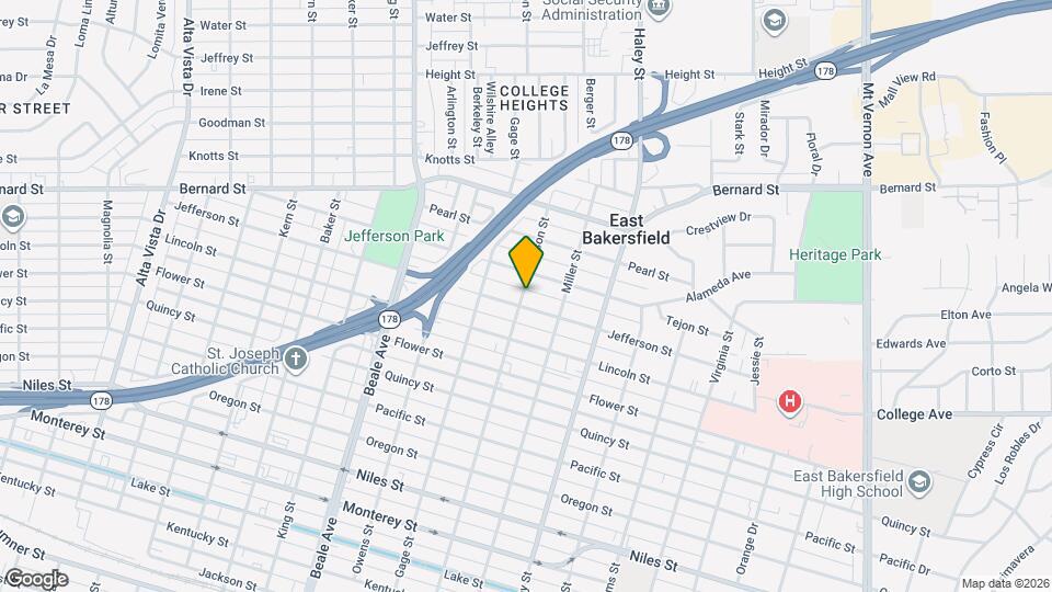 1913 Robinson St Map and Location Details