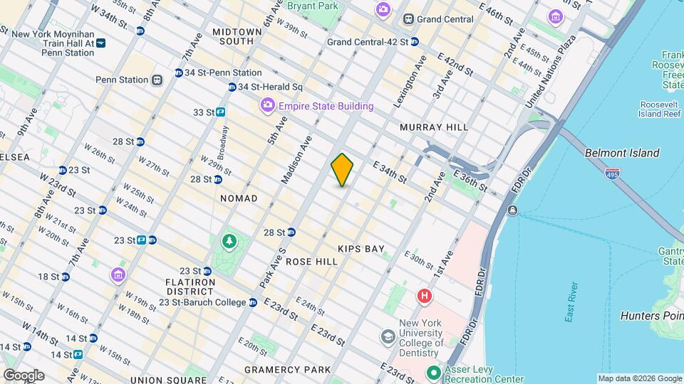 184 Lexington Ave Mapa y Detalles de la Ubicación