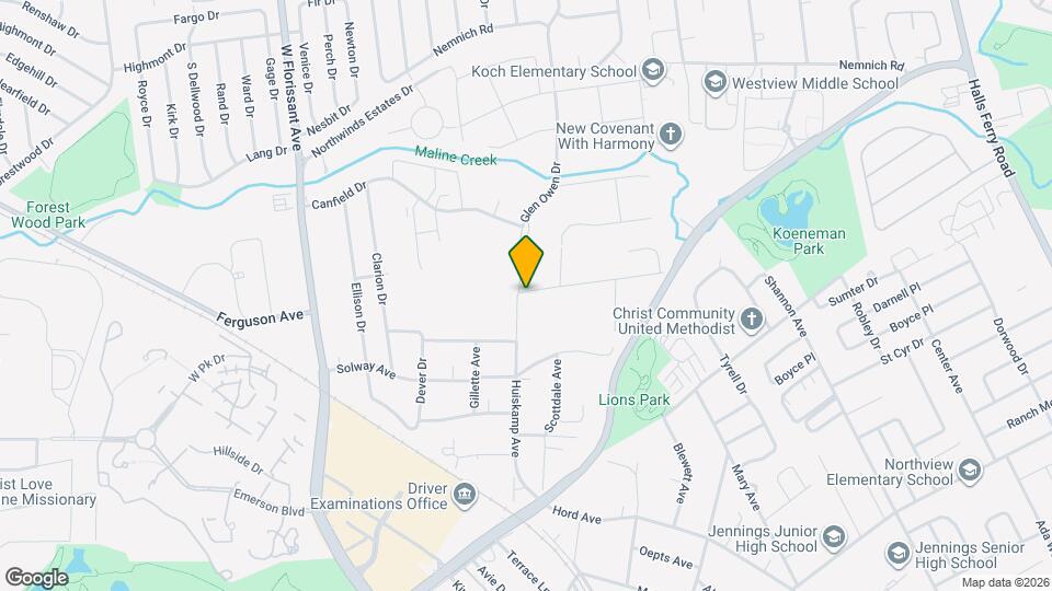 9204 Huiskamp Ave Map and Location Details