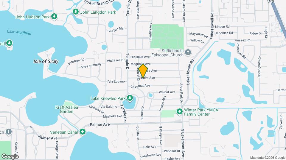 1442 Palm Ave Map and Location Details