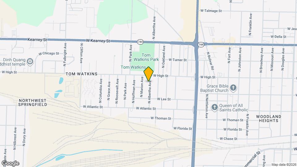 2117 N Albertha Ave Map and Location Details