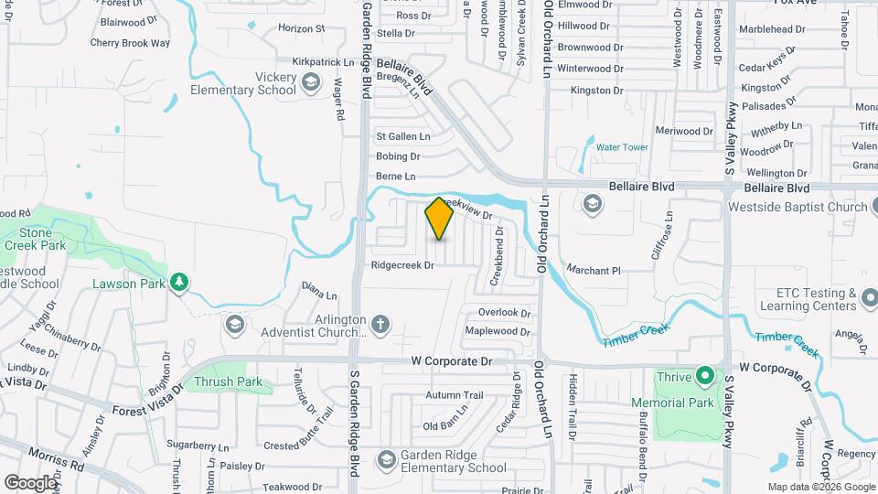 1722 Creekpoint Dr Map and Location Details