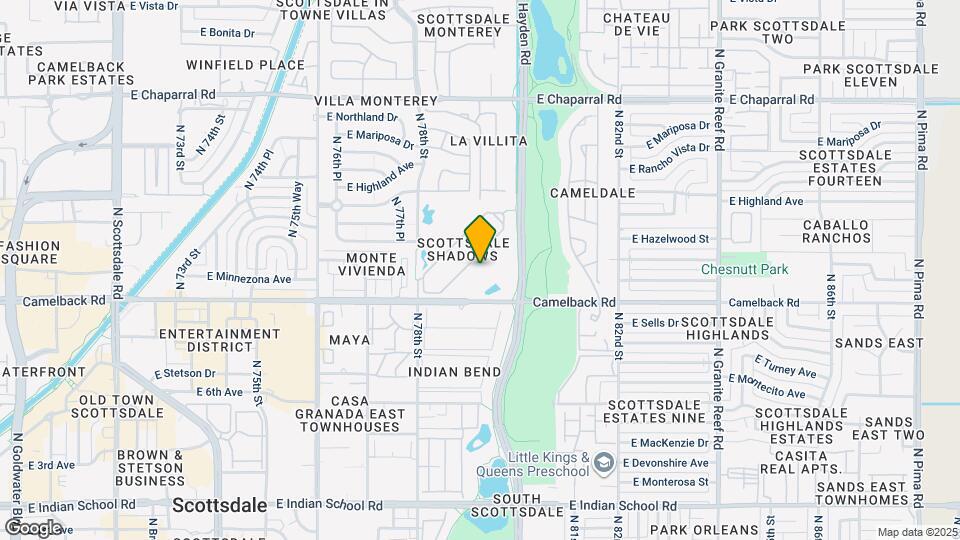 7920 E Camelback Rd, Unit 604 Mapa y Detalles de la Ubicación