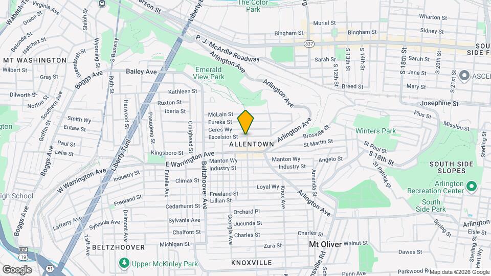 39 Allen St Map and Location Details