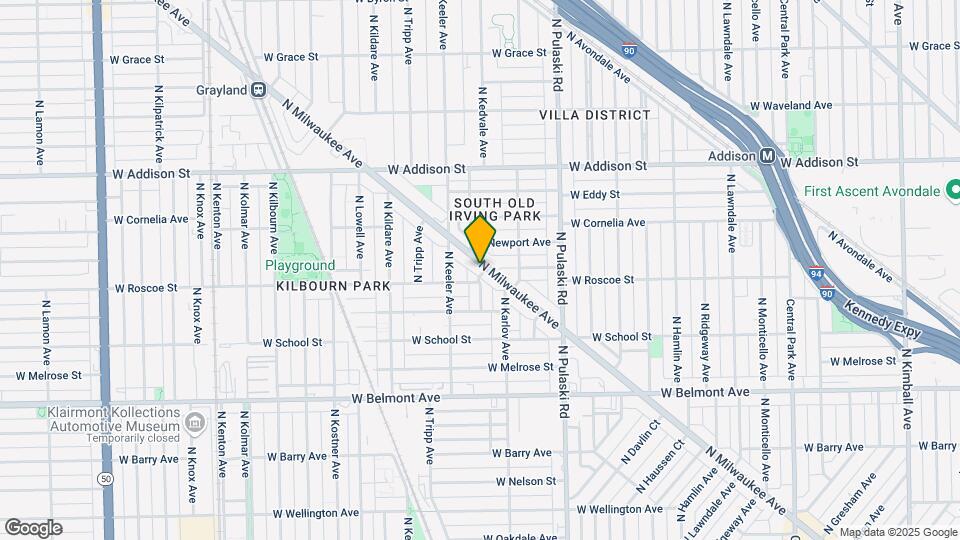 3404-3438 N Milwaukee Ave Map and Location Details