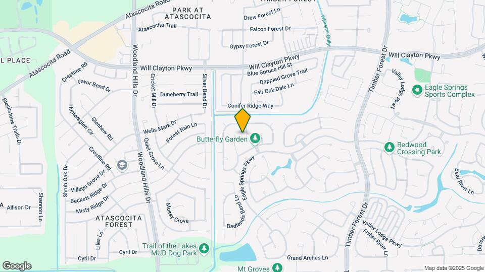 17619 Sequoia View Ln Map and Location Details