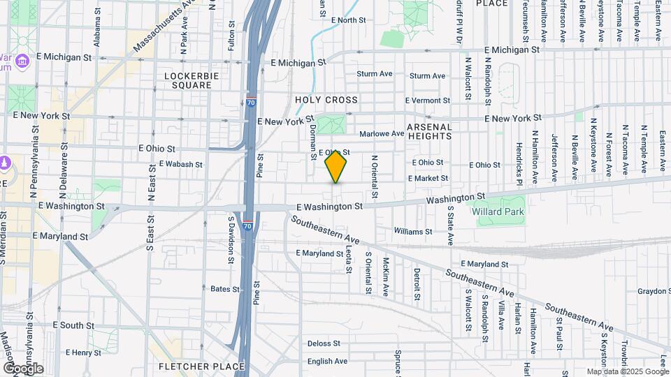 25 N Highland Ave Map and Location Details